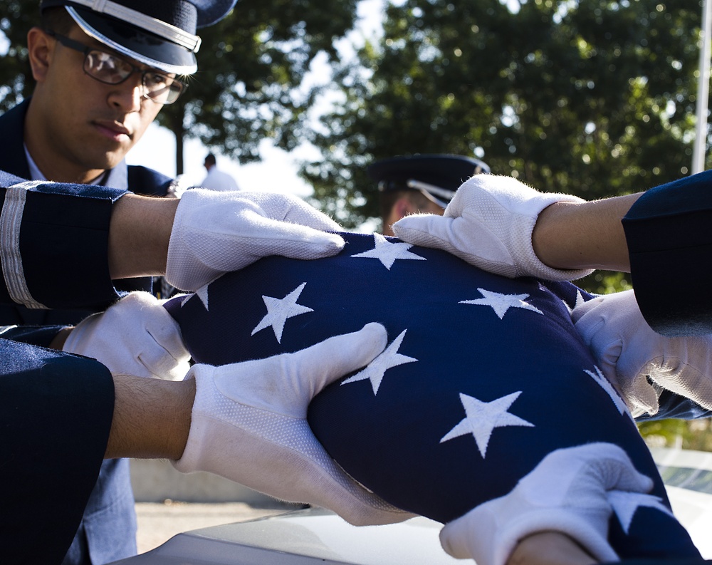 Honor guard graduation at Laughlin