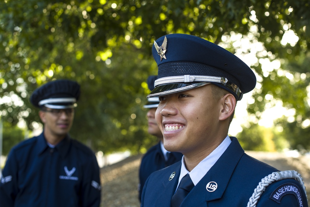 Honor guard graduation at Laughlin