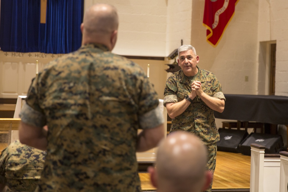 Chaplain of the Marine Corps visits Marine Corps Base Camp Lejeune