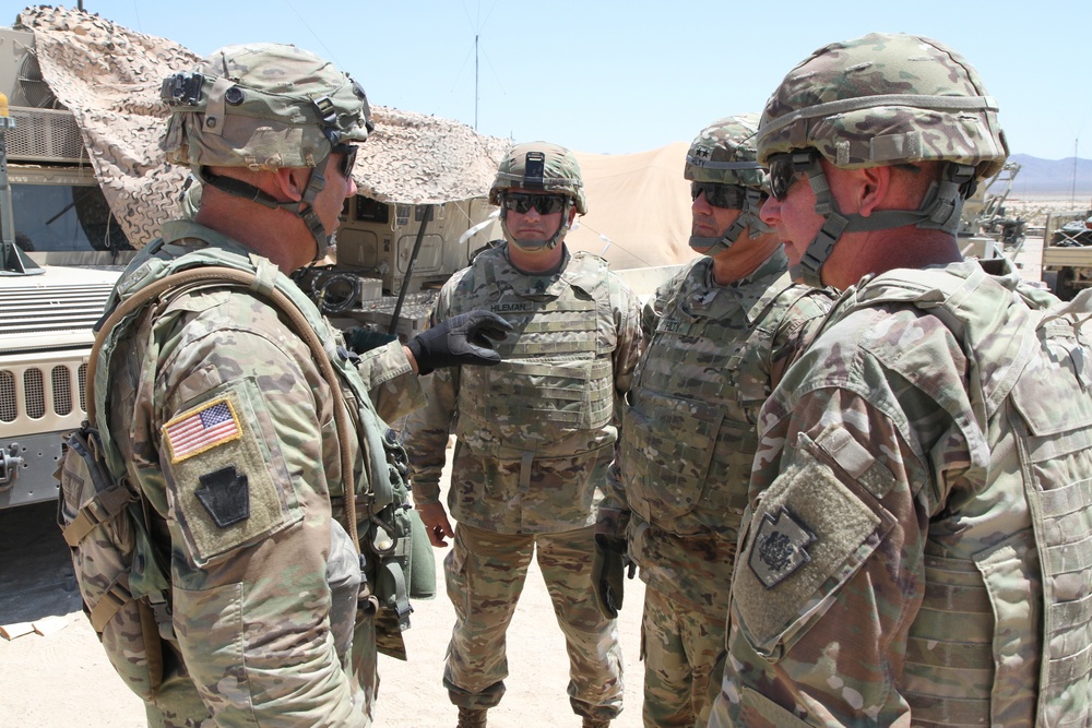 DVIDS - News - Pa. Guard leadership circulates the field at NTC