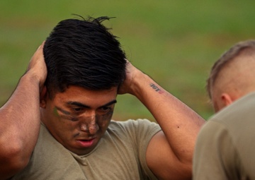 Paratroopers conduct physical fitness test during readiness exercise