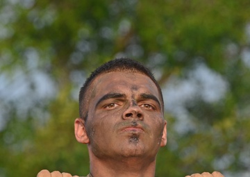 Paratroopers conduct physical fitness test during readiness exercise