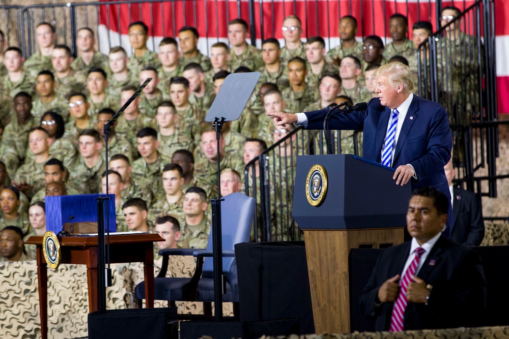 President Trump visits 10th Mountain Division (LI) to sign NDAA