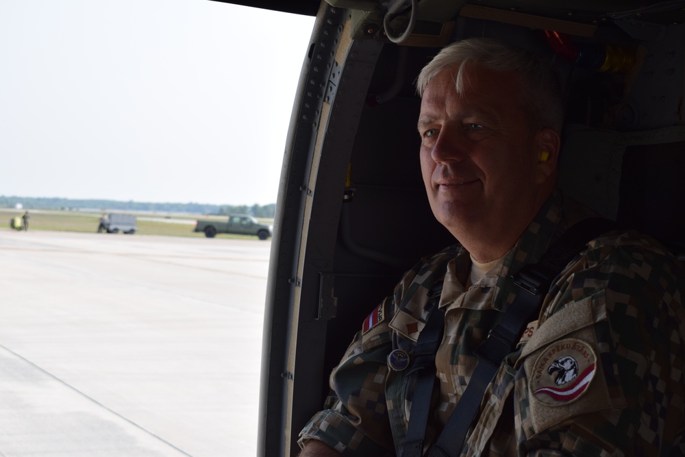 Latvian Air Force commander visits Battle Creek Air National Guard Base during Northern Strike 18