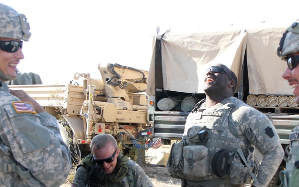 1-108th Field Artillery Regiment trains at NTC