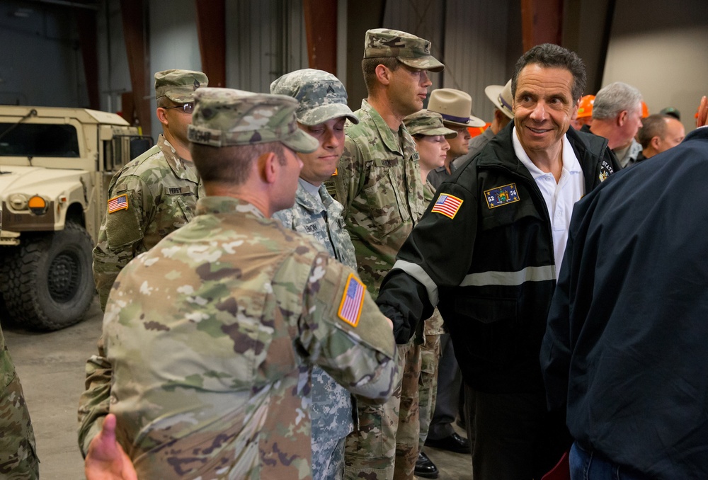 NY Governor Andrew M. Cuomo calls out National Guard troops for flood response