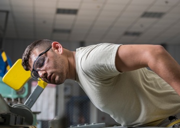 Making sparks fly; Airman finds passion in his work, art