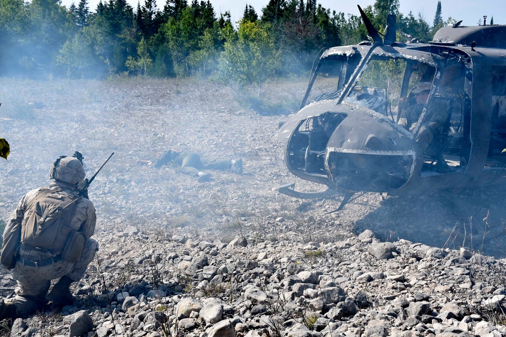 Air National Guard pararescue specialists at Northern Strike 18