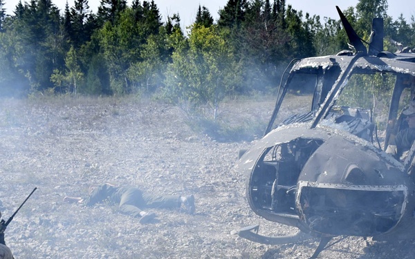 Air National Guard pararescue specialists at Northern Strike 18