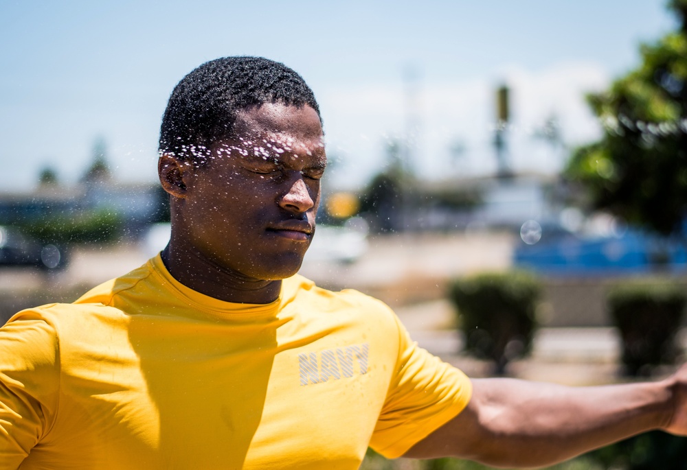 USS Dewey OC Spray Course