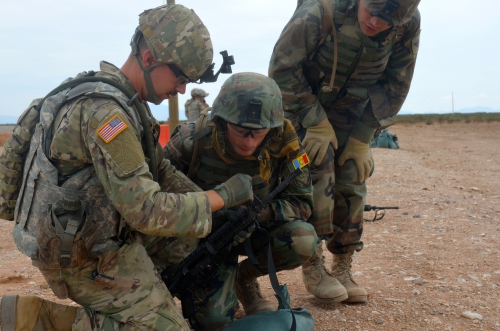 Moldovan and National Guard Soldiers Become One Team in the Desert Environment of Fort Bliss