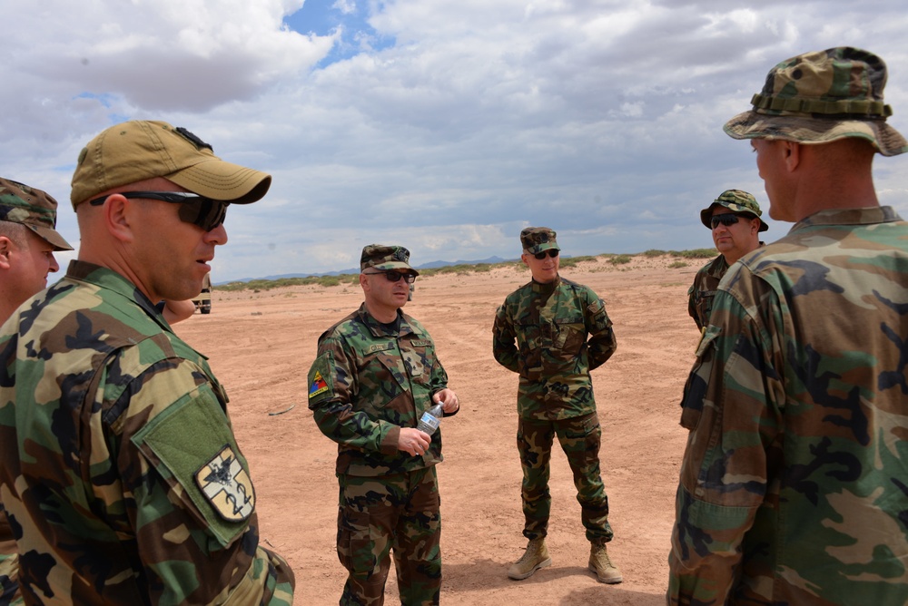 Moldovan and National Guard Soldiers Become One Team in the Desert Environment of Fort Bliss