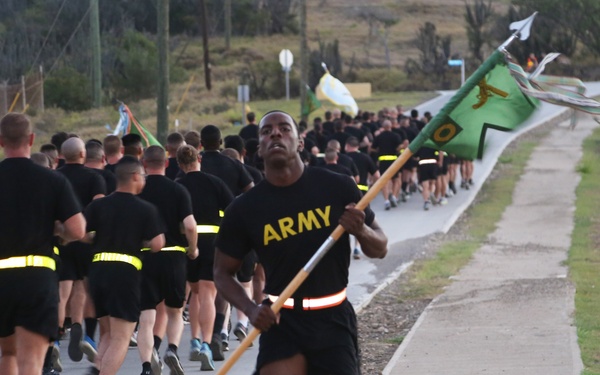 JDG Commander bids farewell to Troopers during Fun Run