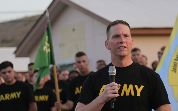 JDG Commander bids farewell to Troopers during Fun Run