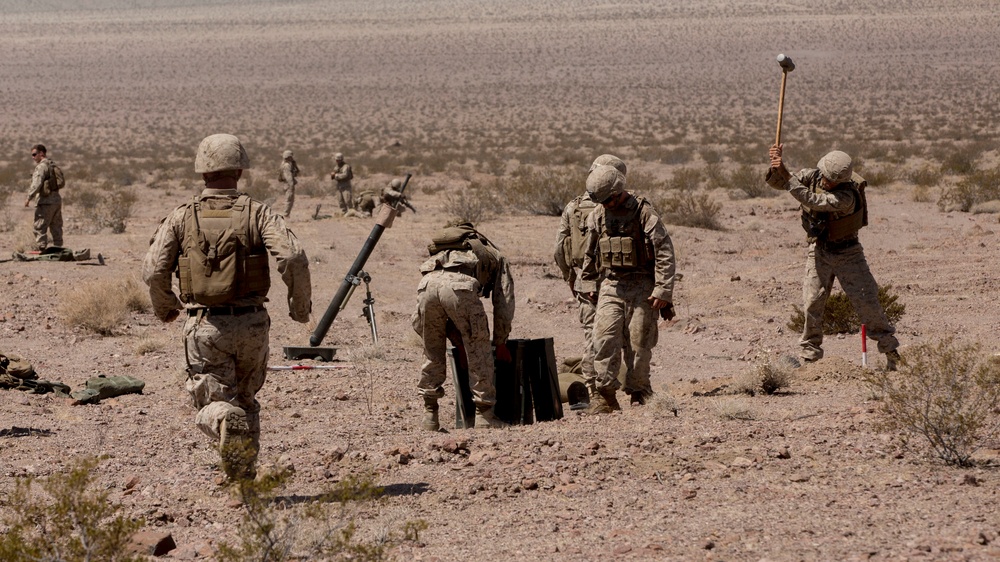 3/6 Marines conduct mortar range at ITX 5-18