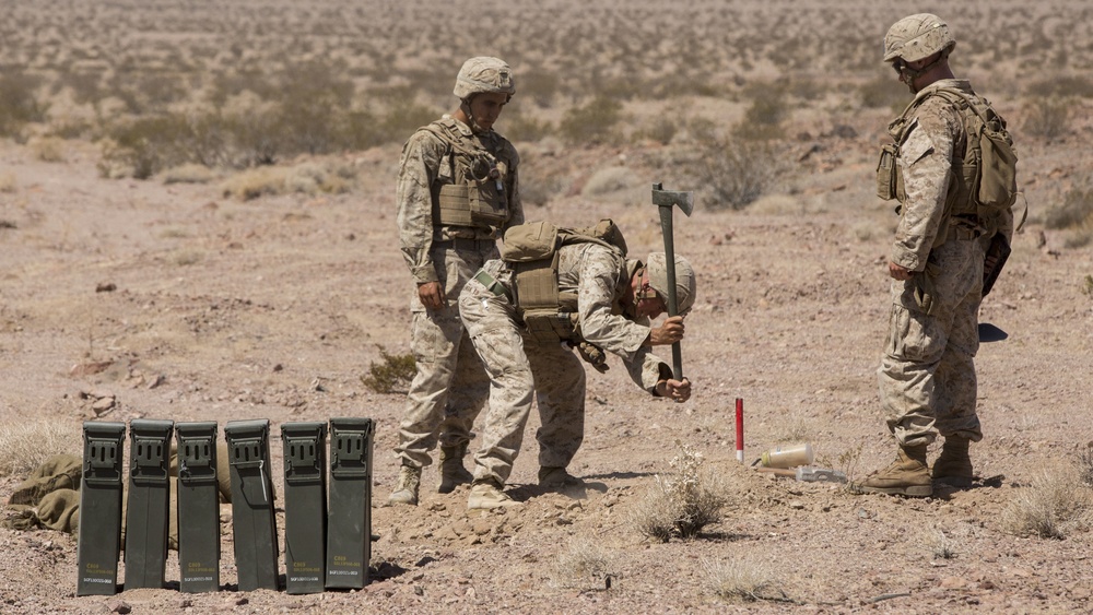 3/6 Marines conduct mortar range at ITX 5-18