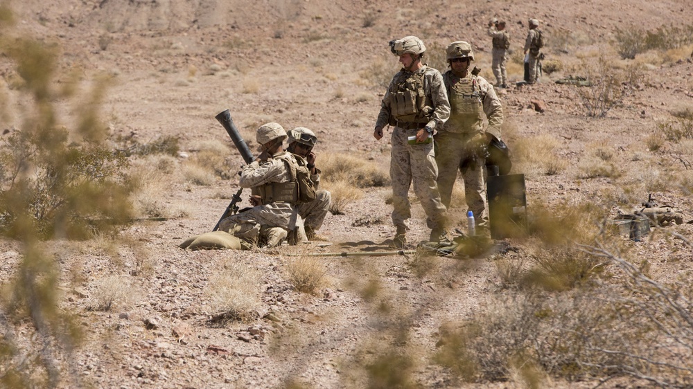 3/6 Marines conduct mortar range at ITX 5-18