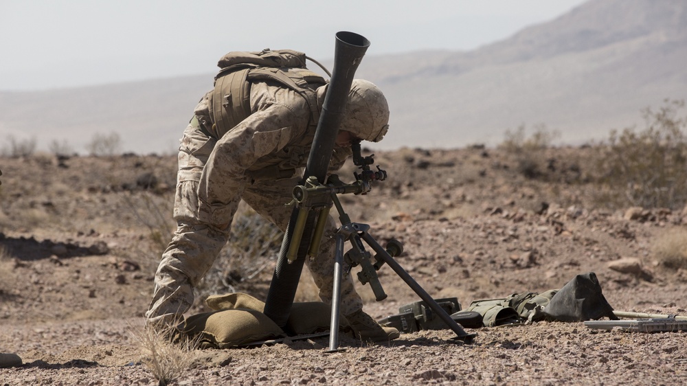 3/6 Marines conduct mortar range at ITX 5-18