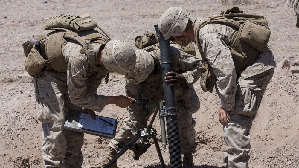 3/6 Marines conduct mortar range at ITX 5-18