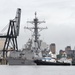 USS Momsen (DDG 92) arrives at the Port of Anchorage for the Arctic Maritime Symposium