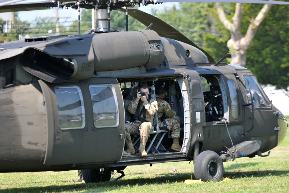 NJ National Guard Soldiers treated to helo flight