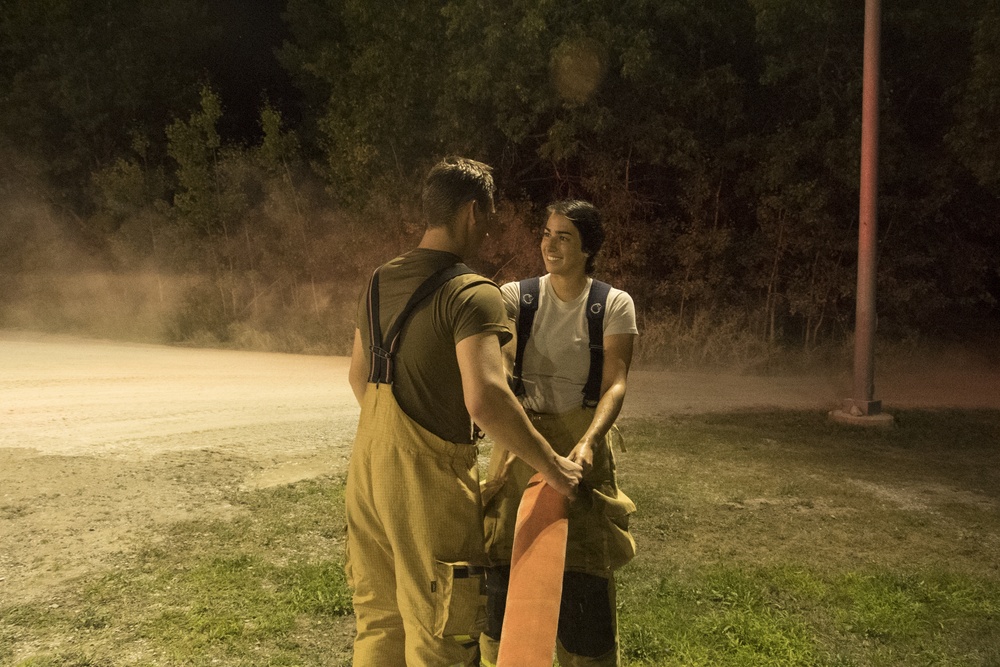 Passion drives only female firefighter supporting Northern Strike at Alpena Combat Readiness Training Center