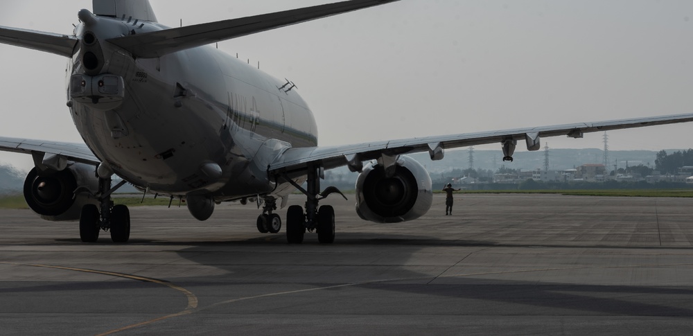 Team Kadena hosts media for P-8A Poseidon