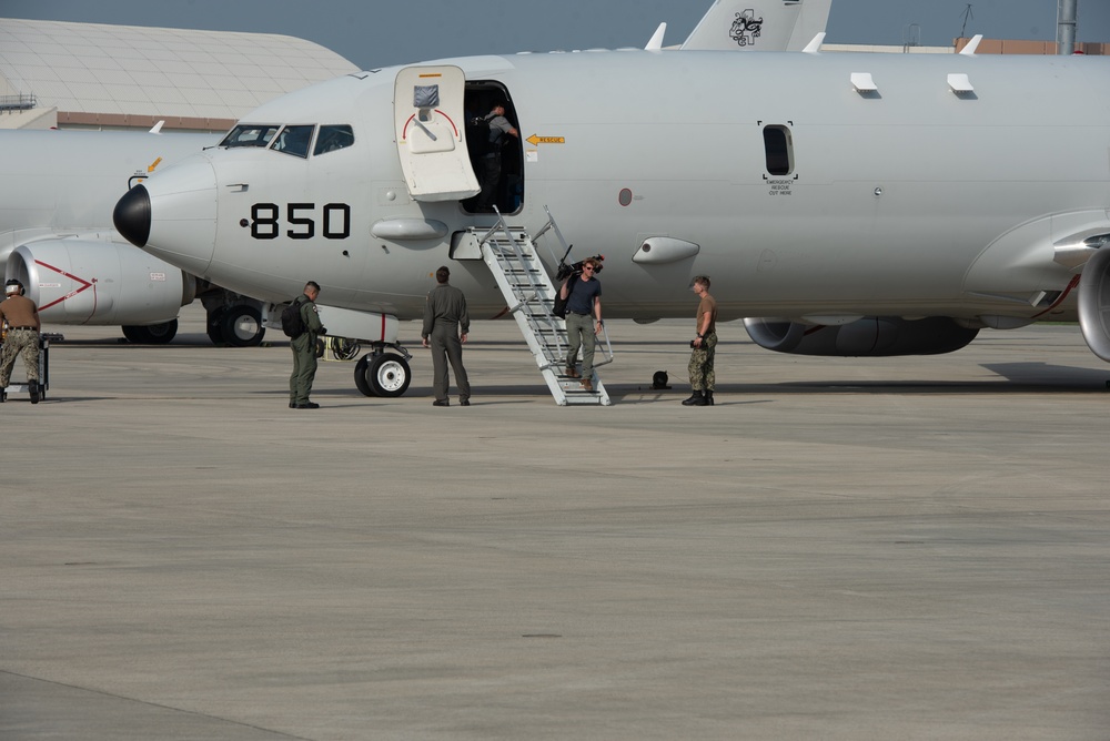 Team Kadena hosts media for P-8A Poseidon