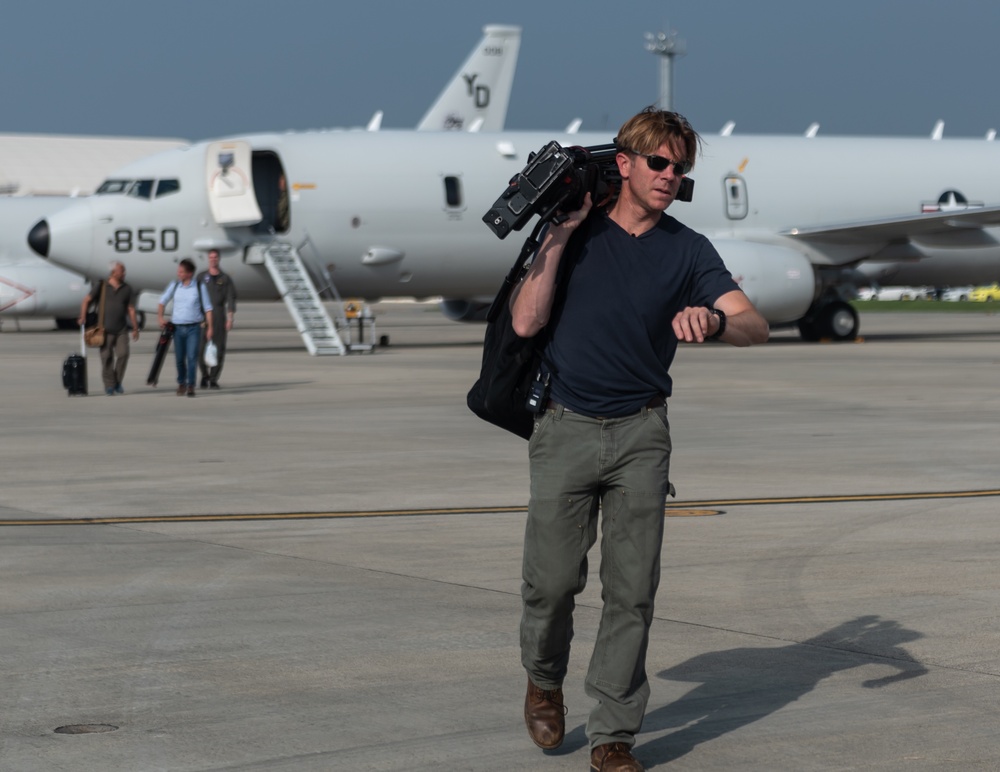 Team Kadena hosts media for P-8A Poseidon