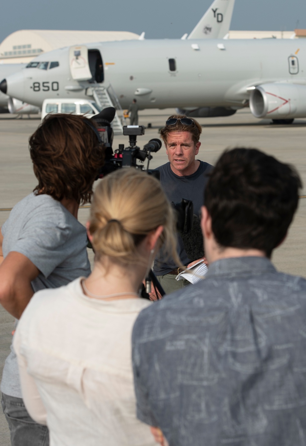 Team Kadena hosts media for P-8A Poseidon