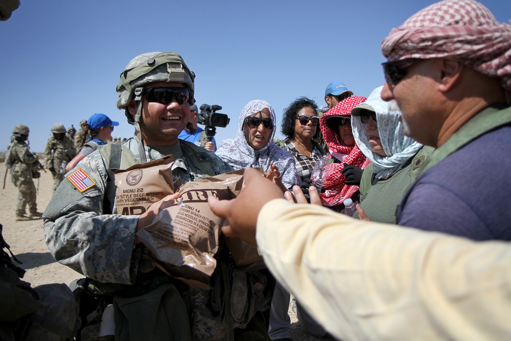 National Guard Soldiers perform riot control training