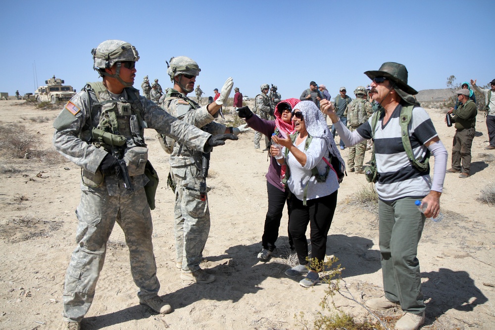 National Guard Soldiers perform riot control training