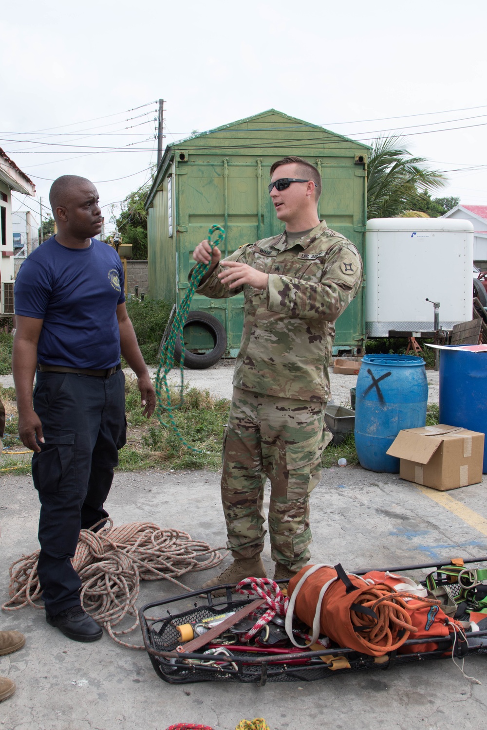 CERFP instructs the St. Kitts and Nevis Fire Rescue Services on SAR