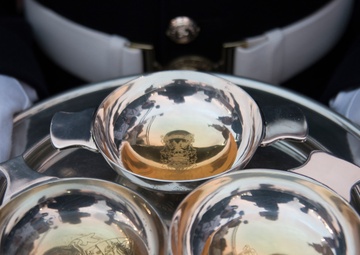 USAF Honor Guard performs in Scotland