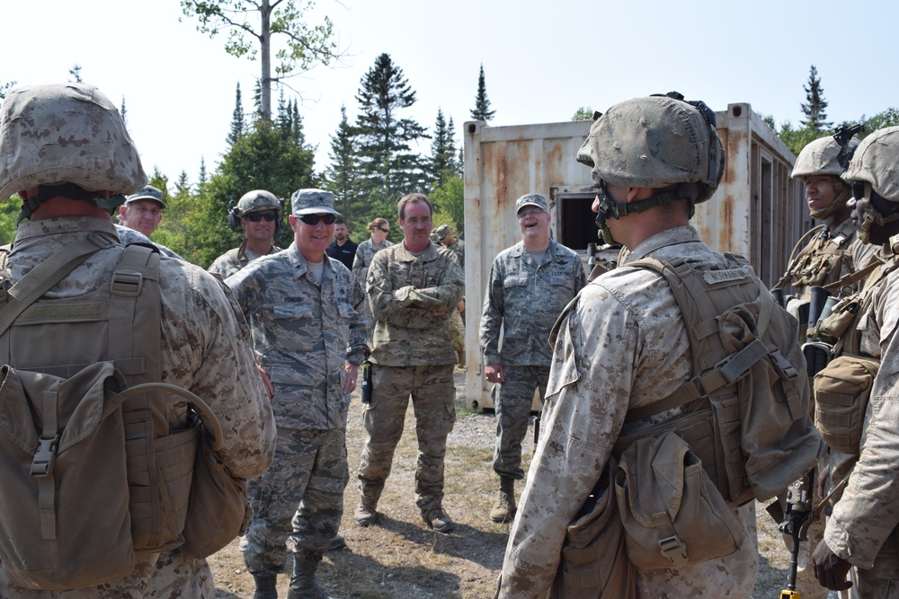 National Guard Bureau Logistics and Installations Director visits Northern Strike 18