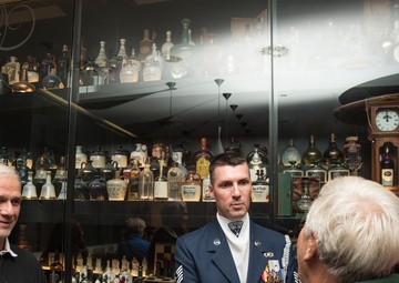 USAF Honor Guard performs in Scotland