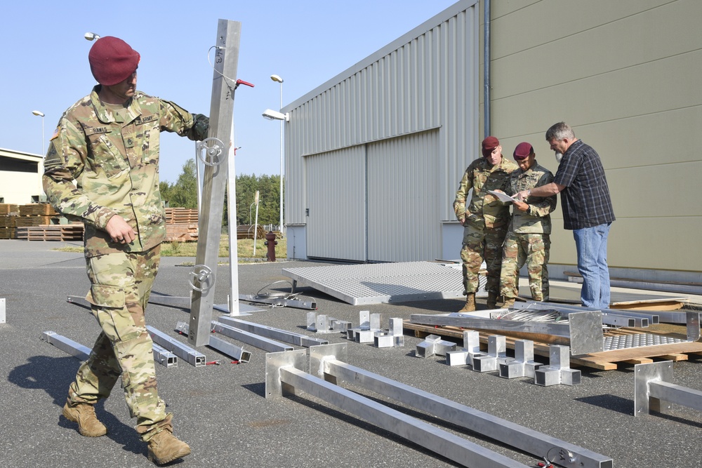 TAPC builds a deployable aircraft mock door (DAMD) training aid