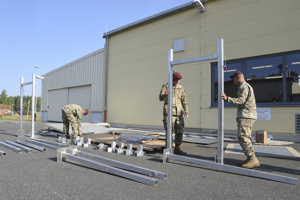 TAPC builds a deployable aircraft mock door (DAMD) training aid