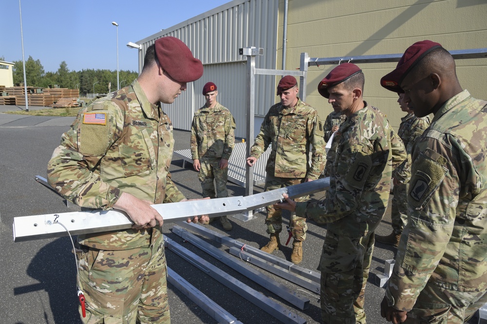 TAPC builds a deployable aircraft mock door (DAMD) training aid