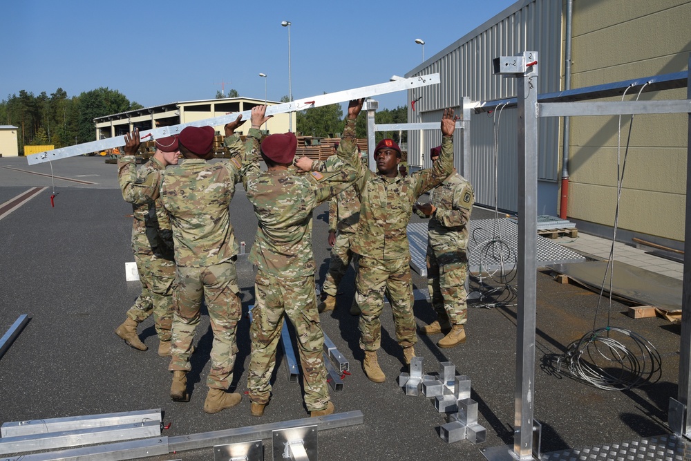 TAPC builds a deployable aircraft mock door (DAMD) training aid