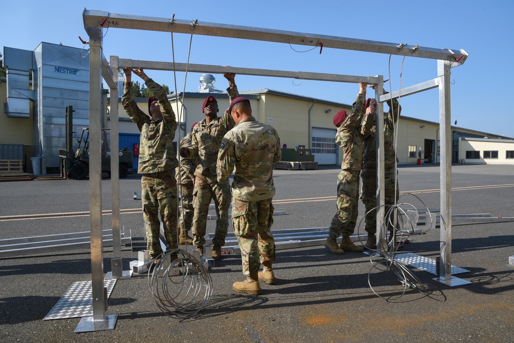 TAPC builds a deployable aircraft mock door (DAMD) training aid