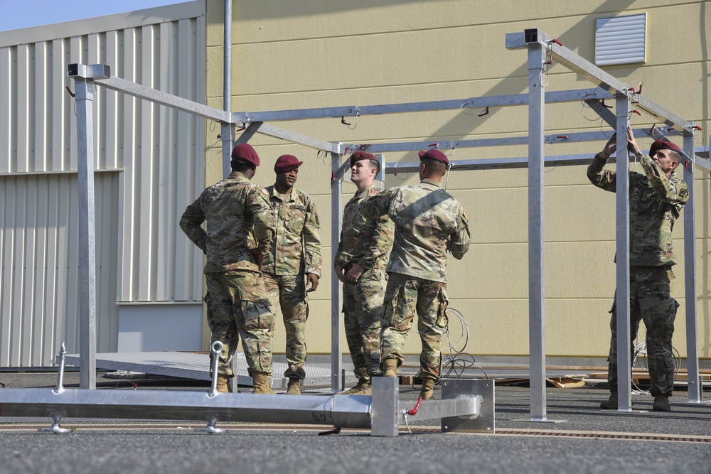 TAPC builds a deployable aircraft mock door (DAMD) training aid