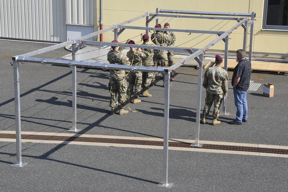 TAPC builds a deployable aircraft mock door (DAMD) training aid