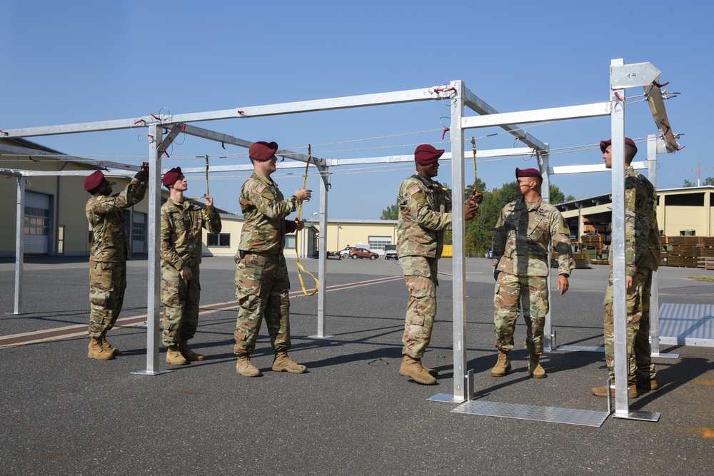 TAPC builds a deployable aircraft mock door (DAMD) training aid