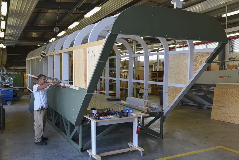 TAPC builds a CH-47 Chinook full size mock up training aid