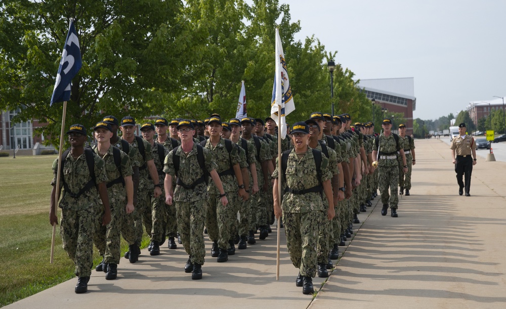 Recruits march in formation at Recruit Training Command Recruits march in formation at Recruit Training Command