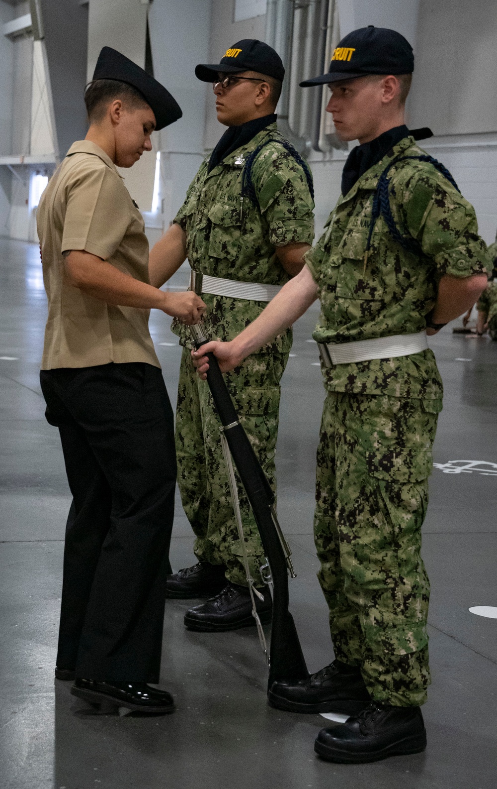 Pass-in-review graduation rehearsal Pass-in-review graduation rehearsal