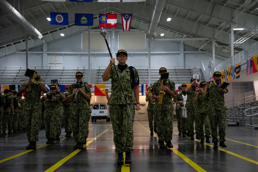 Pass-in-review graduation rehearsal Pass-in-review graduation rehearsal