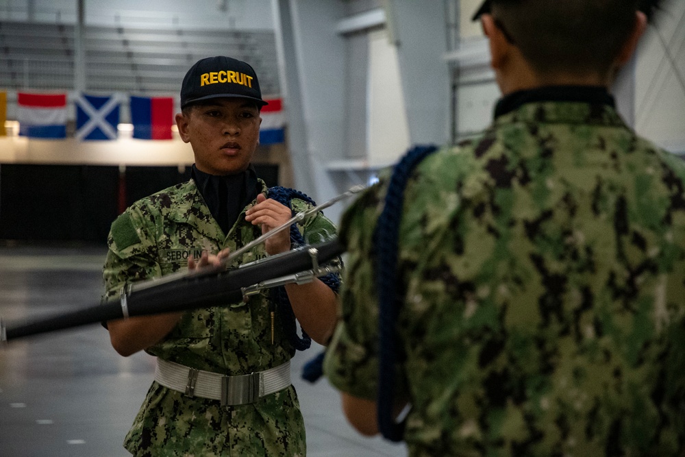 Pass-in-review graduation rehearsal Pass-in-review graduation rehearsal