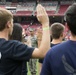 Cincinnati Reds baseball team recognize military service